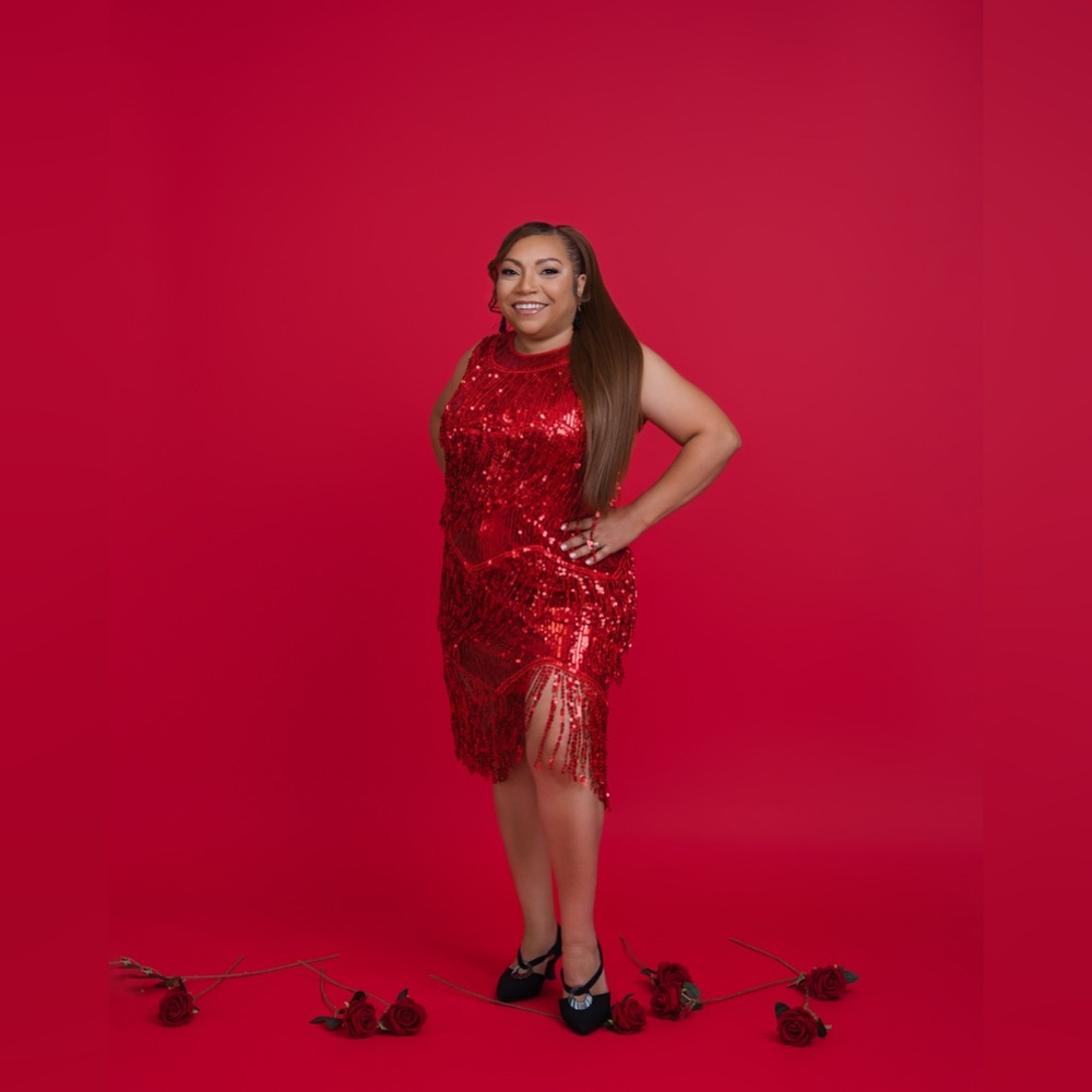 Stunning Red Sequin Dress